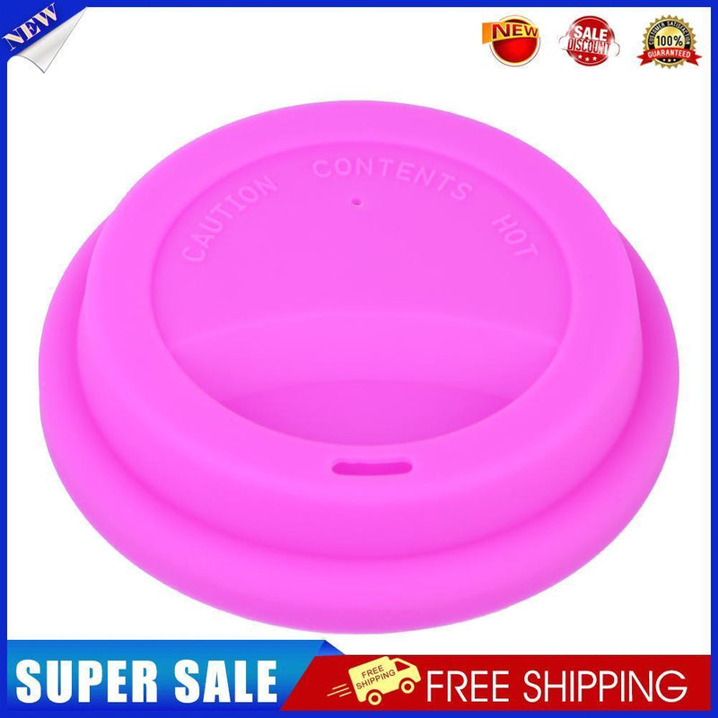 Silicone Cup Lid Reusable Anti-dust Leakproof Insulation Cover (Rose Red)