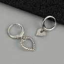 Girls Drop Earrings Irregular Earrings Jewelry Asymmetry Love Heart Earrings