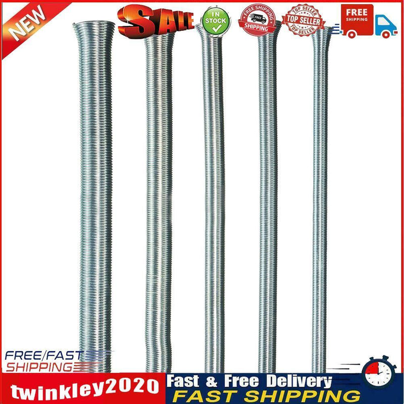 5pcs Manual PVC Wire Spring Pipe Bender Curve Springs Tube Bending Tools Newly