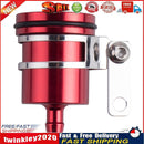 Universal Motorcycle Brake Fluid Reservoir Clutch Tank Oil Fluid Cup (Red) Newly