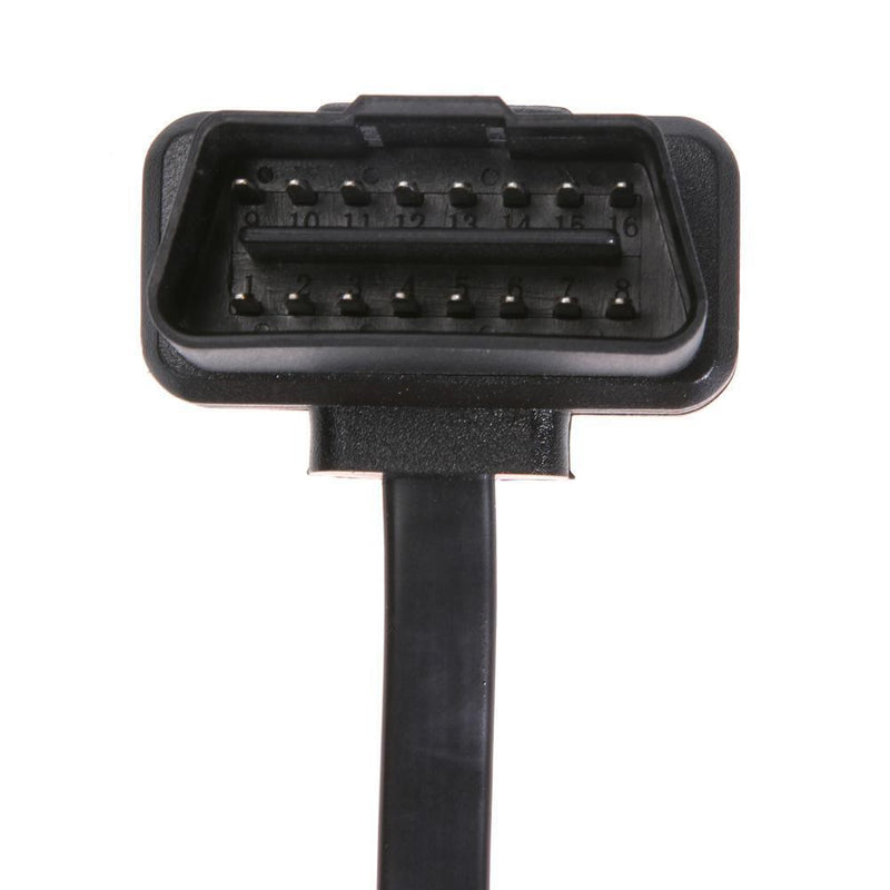 16 Pin Flat OBD 2 Car ELM327 Extension Cable with Switch Adapter Male