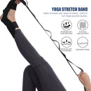 Yoga Leg Stretcher Strap for Ballet Gym Flexibility Stretch Belt (Black) Newly