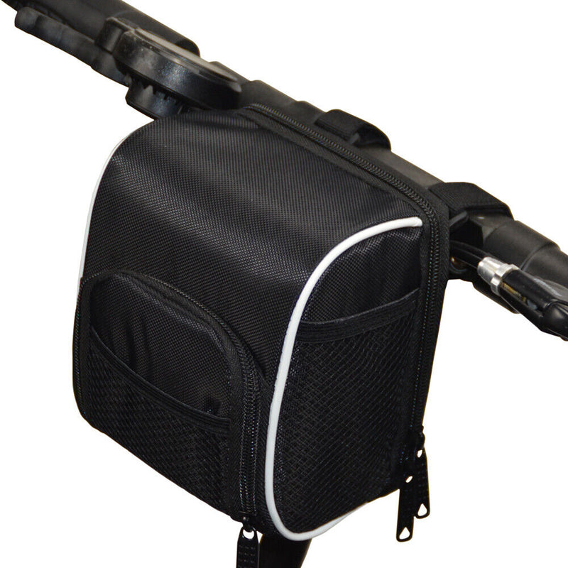 Bicycle Handlebar Bag + Rain Cover for MTB Road Folding Bike Electric Scooter