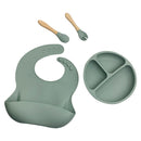 4pcs Plates for Food Anti Slip Baby Feeding Set Baby Food Accessories for Inf