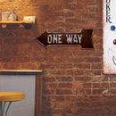 ONE WAY Metal Retro Tin Sign Art Poster Iron Painting Home Decor Accessories