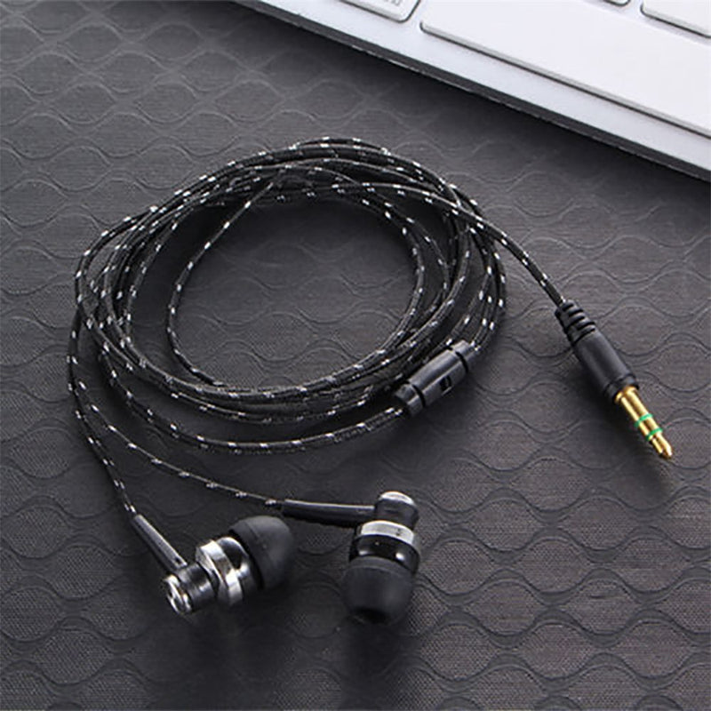 Wired Mobile Phone Earpiece Stereo 3.5mm Earbuds In-Ear Earphone HiFi Headphone