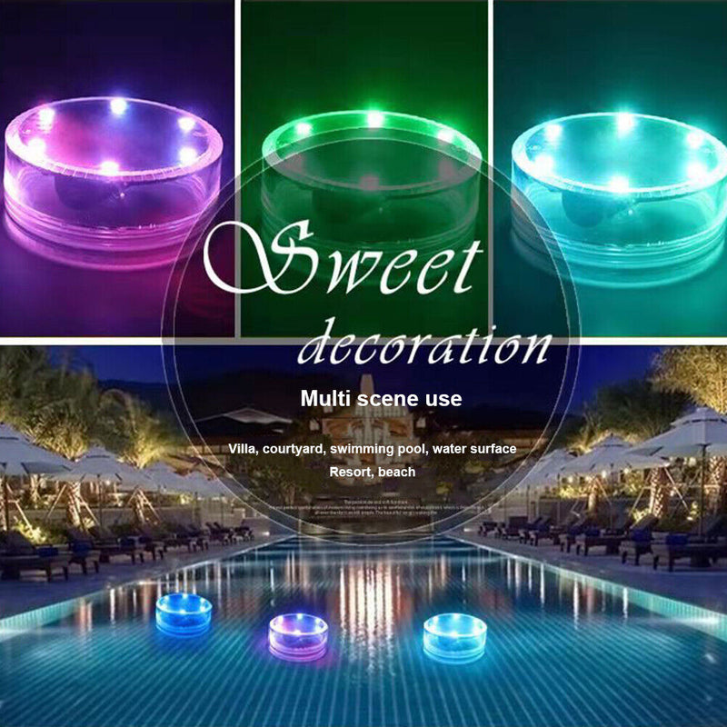 LED Solar Floating Light Swimming Pool Underwater Colorful Night Lamp (B)