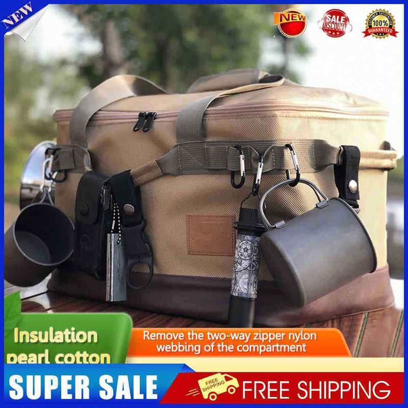 Lamp Tableware Storage Bag Outdoor Camping Picnic Bag for Picnic Travel Cam