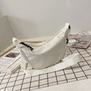 Women Casual Solid Color Canvas Crossbody Bag Fashion Small Chest Shoulder Bags