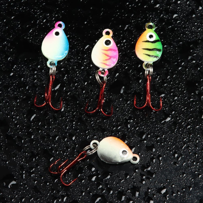 Whale Shaped mini Lead Hard Hook AD-Sharp Insect Ice Fishing Lure Winter Bait