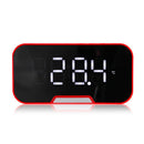 LED Mirror FM Radio MP3 Alarm Clock Digital Wireless Clocks with Speakers