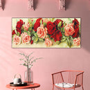 Rose Oil Paint By Numbers DIY Canvas Wall Art Picture Craft Home Decoration Gift