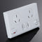 Dual USB-Australian AU Male Wall Outlet Home Power Point Input