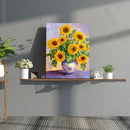 Sunflower 5D DIY Full Round Drill Diamond Painting Home Hanging Beadwork Cr