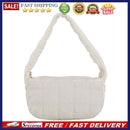 Women Pleated Cotton Soft Shoulder Bag Underarm Bag Female Luxury Clutch Bag
