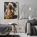 Indians Old Lady Oil Paint By Numbers Kits Canvas Picture DIY Wall Crafts