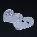 Heart Center DIY Metal Punch Molds Love Pattern Carbon Steel Stencils Scrapboo