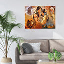 5D DIY Diamond Painting Old Era Lovers Full Drill Cross Stitch Needlework Set