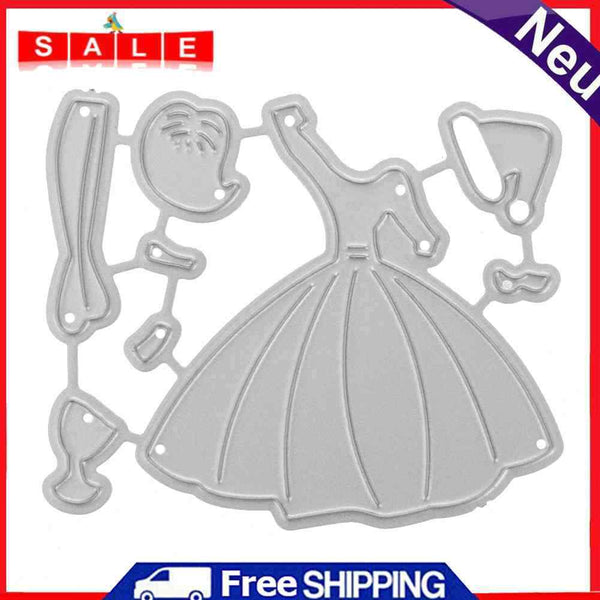 DIY Craft Cutting Dies Stencil Scrapbook Embossing Album Card Dress (GG0179-2253