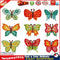 DIY Full Drill Round Butterfly Diamond Painting Children Cartoon Stickers Newly