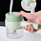 Wireless Vegetable Chopper Food Processor 2 in 1 Electric Vegetable Cutter Set
