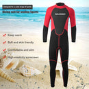 Full Body Men Neoprene Wetsuit Jumpsuit Quick-Drying Wet Suit (Red 2XL) Newly
