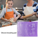 Rolling Dough Baking Mat Silicone Pizza Cake Maker Pad (Purple 40x50cm) Newly