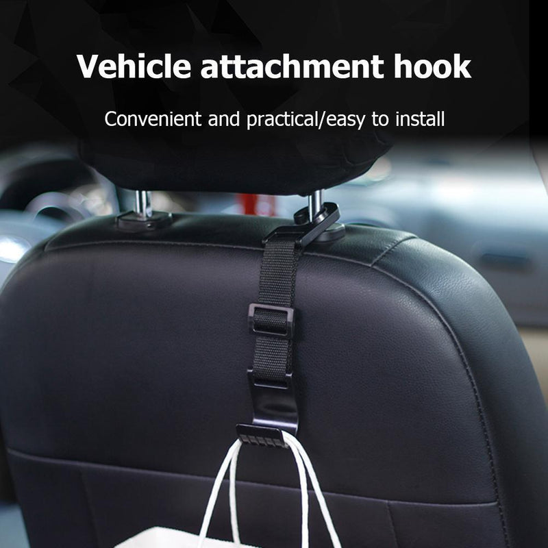 Car Seat Headrest Hook Adjustable Hanger Clip Bag Holder Auto Fastener
