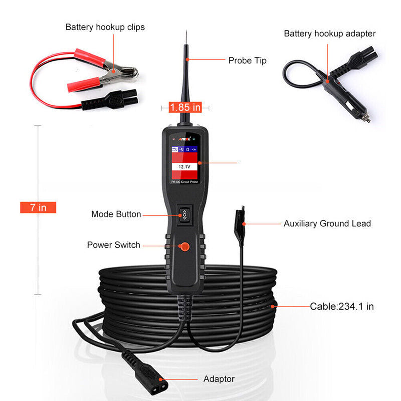 Ancel PB100 Multifunctional Automotive Battery Circuit Tester Power Scanner