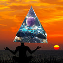 Crystal Energy Generator Pyramid Healing Stone Positive Energy Collect (D) Newly