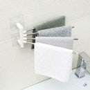 180°Rotation Towel Rail Rack Holder Wall Mounted Bathroom Kitchen G5L9 B9B8