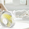 Portable USB Table Fan 360 Rotation Mini Desk Summer Cooling Fan (White)