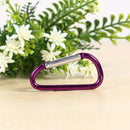 10pcs Carabiner D-Ring Keychain Clip Outdoor Climbing Keyring  Hook Buckles