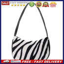 Plush Soft Women Shoulder Bag Female Animal Cow Zebra Pattern Underarm Handbags