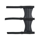 Outdoor Archery Shoting Cow Leather 3 Strap Arm Guard Protection Black Newly