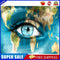 Blue Eyes Oil Paint By Numbers Kit DIY Acrylic Painting on Canvas Frameless