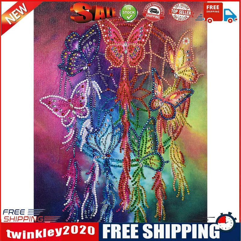 5D DIY Special Shaped Diamond Painting Butterfly Cross Stitch Embroidery