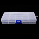 Plastic 15 Slots Tray Adjustable Jewelry Necklace Clear Storage Box