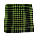 Arab Keffiyeh Shemagh Shawl Scarves Warm Windproof Sports Bandanas (Green)