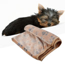 L WARM Pet Blanket Touch Soft Warm Mat Dogs Cat  Bed Blanket Mat(Brown)