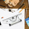 Plastic Measuring Rolling Ruler Drawing Roller Ruler Parallel Ruler HOT US E5D2