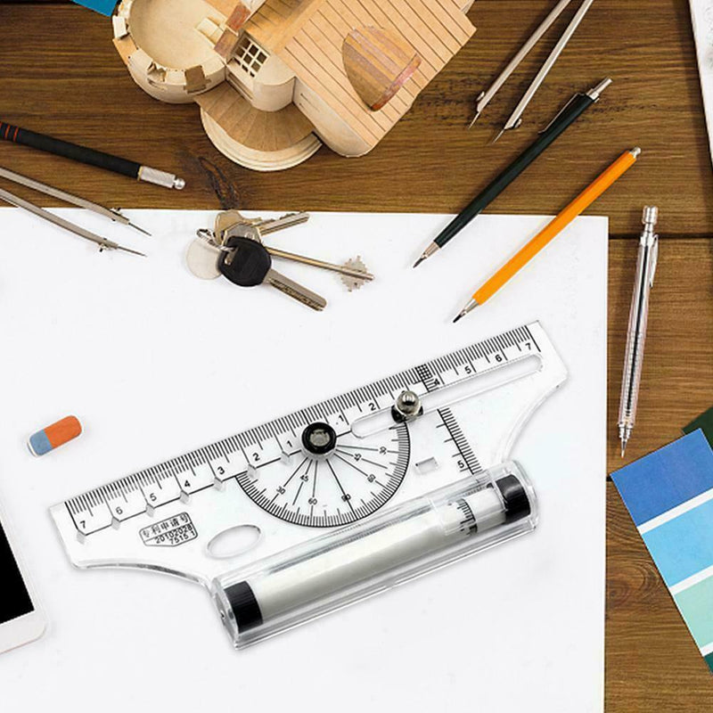 Plastic Measuring Rolling Ruler Drawing Roller Ruler Parallel Ruler HOT US E5D2
