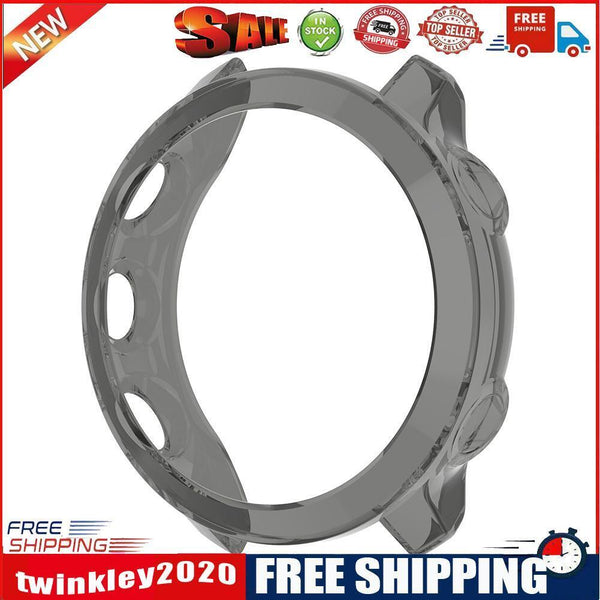 Protectors Shell Case Frame for Garmin Forerunner 55/158 Smartwatch (Black)