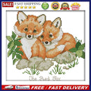 Animal Series 14CT Stamped Cross Stitch DIY Cotton Manual Embroidery Needlewo
