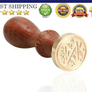 Sealing Wax Classic Initial Wax Seal Stamp Alphabet Letter N Retro Wood