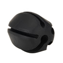 Fishing Rod Stop Egg Shape Rubber Protection Fixed Fishing Tackle (Black) Newly