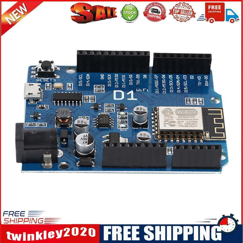 0-3.3V D1 WiFi R3 Development Board Based on ESP8266 ESP-12N F OTA Module