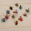 12pcs/Lot Set Various Dry Flies Trout Salmon Floating Insects T