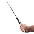 60cm Portable Telescopic Winter Ice Fishing Fish Rod Spinning Cast Tackle