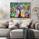 Tree of Life, Oil Color by Numbers, Frameless Drawing Picture, Wall Decoration